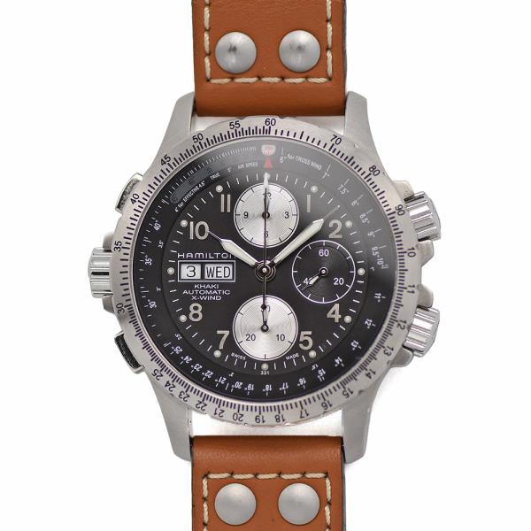 ハミルトン HAMILTON カーキ アビエーション X-ウィンド オート クロノグラフ メンズ 自...