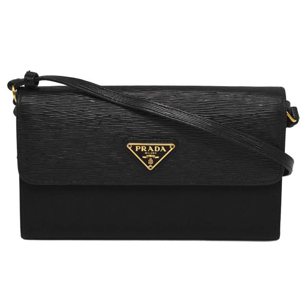 プラダ PRADA ショルダーウォレット  ポシェット レディース 斜め掛け レザー/ナイロン ゴー...