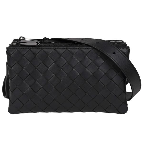 ボッテガヴェネタ BOTTEGA VENETA イントレチャート 3連 ポーチ ショルダーバッグ ク...