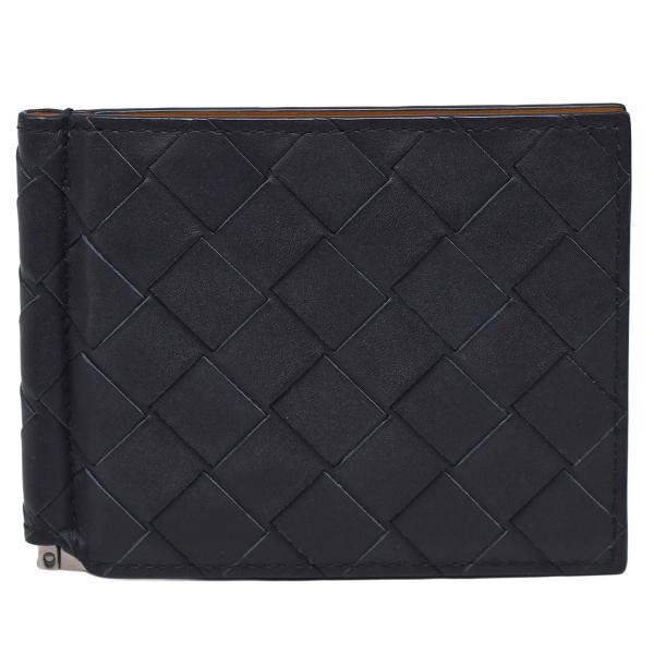 ボッテガヴェネタ BOTTEGA VENETA イントレチャート マネークリップ 二つ折り 財布 コ...
