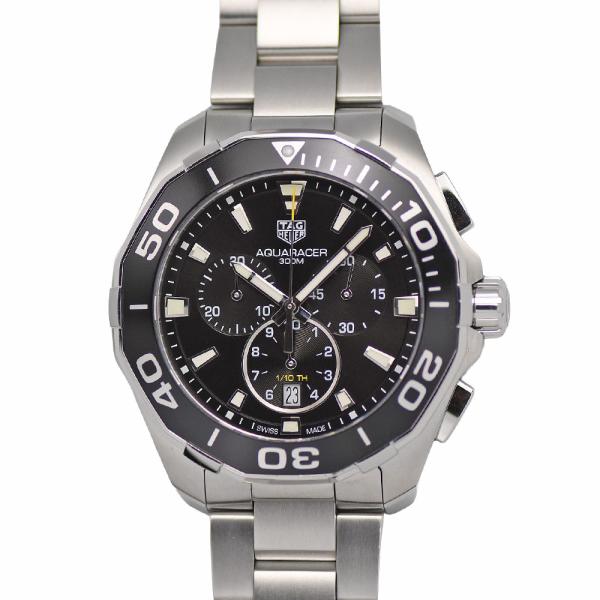 タグホイヤー TAG Heuer アクアレーサー クロノグラフ メンズ クォーツ 300m防水 ブラ...