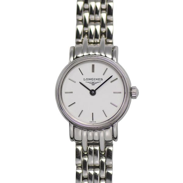 LONGINES ロンジン PRESENCE プレザンス レディース クォーツ 2針 ホワイト文字盤...