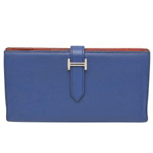 HERMES（エルメス） 長札入れ メンデル 2つ折 長財布 型押し レザー