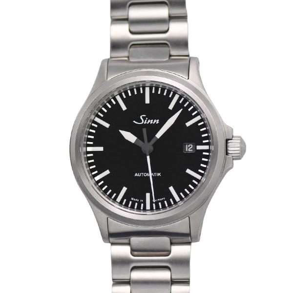 ジン Sinn パイロットウォッチ メンズ 200m防水 SSブレス ドイツ製 ブラック 黒文字盤 ...