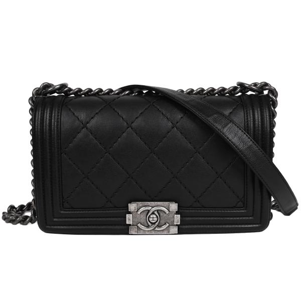 シャネル CHANEL ボーイシャネル 25 チェーンショルダーバッグ 肩掛け レディース レザー ...