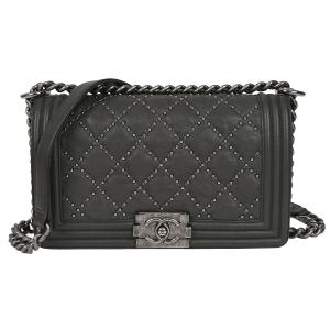 CHANEL（シャネル） ボーイシャネル25 ラムスキン ファー付き チェーン