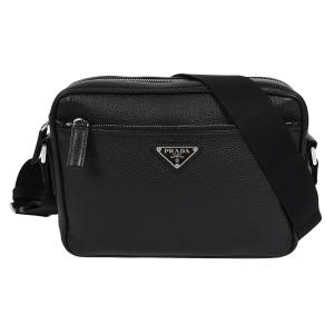 極 美品 袋付き PRADA プラダ デュエット ロゴ キャンバス レザー 本革 巾着 2way ハンドバッグ ショルダーバッグ ブラック 63146 PRADA（プラダ） 極 美品 袋付き デュエット ロゴ キャンバス レザー