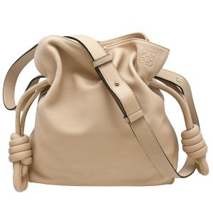 極 美品 LOEWE ロエベ アナグラム エンボス ロゴ レザー 本革 ナイロン ショルダーバッグ ポシェット サコッシュ ブラウン 茶 951-8 LOEWE（ロエベ） 極 美品 アナグラム エンボス ロゴ レザー 本革
