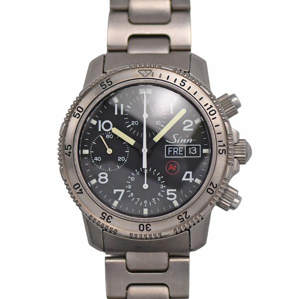 ジン Sinn ダイバーズ クロノグラフ オートマティック メンズ 300m防水 チタン Arドライ...