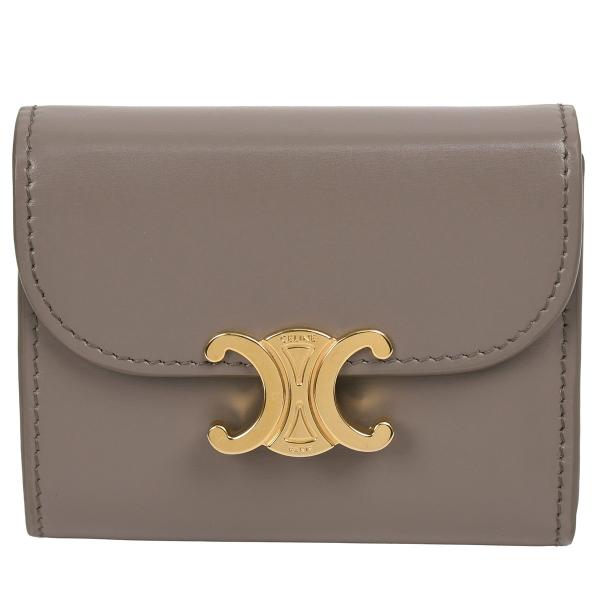 セリーヌ CELINE トリオンフ スモール フラップ ウォレット 三つ折り 財布 レディース レザ...