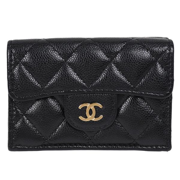 シャネル CHANEL マトラッセ クラシック スモール フラップウォレット 三つ折り財布 レディー...