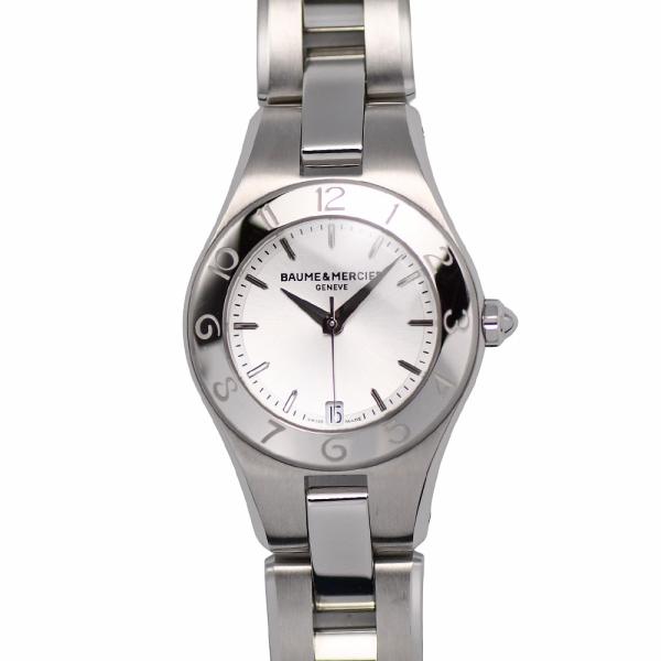 ボーム＆メルシエ BAUME＆MERCIER リネア 27MM レディース クォーツ シルバー文字盤...