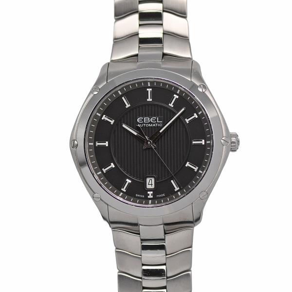 エベル EBEL クラシック スポーツ 40mm オートマティック メンズ 自動巻 ブラック文字盤 ...