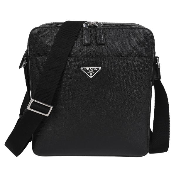 プラダ PRADA トライアングルロゴ ショルダーバッグ メッセンジャーバッグ 斜め掛け メンズ レ...