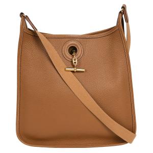 美品　HERMES エルメス　エールライン　ポシェット　ブラウン HERMES（エルメス） ポシェット エールライン ポシェット キャンバス