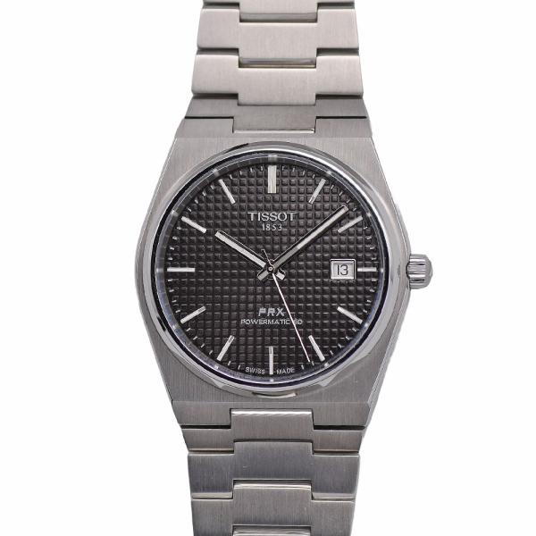 TISSOT ティソ PRX 40mm パワーマティック 80 メンズ 自動巻 ブラック 黒文字盤 ...