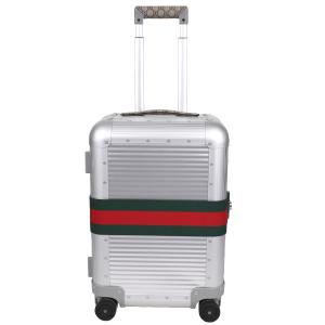グッチ GUCCI FPM GGスプリーム キャビン トロリー スーツケース キャリーケース 旅行 トラベル メンズ レディース アルミニウム シルバー 743843