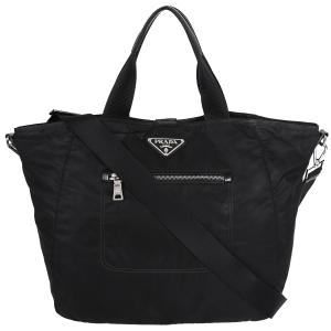 プラダ 2way ブリーフケース ビジネスバッグ 大容量 三角ロゴ ナイロン 黒 PRADA - プラダ PRADA トライアングルロゴ 2WAY ビジネスバッグ バッグ
