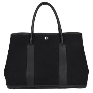 ✴︎保存袋付き✴︎エルメス ガーデンパーティ PM トワルオフィシエ ブラック HERMES（エルメス） ガーデンパーティPM トートバッグ トワル