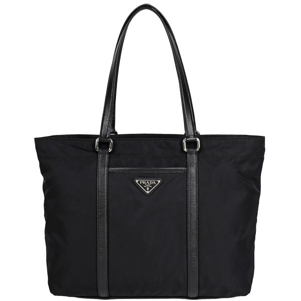 プラダ PRADA トライアングルロゴ トートバッグ ショルダーバッグ 肩掛け ナイロン レザー ブ...