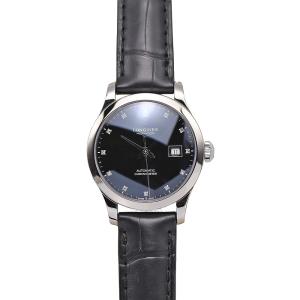 ロンジン LONGINES レコード 30MM オートマティック レディース 自動巻 クロノメーター ダイヤ入り ブラック文字盤 L2.321.4.57.2 未使用