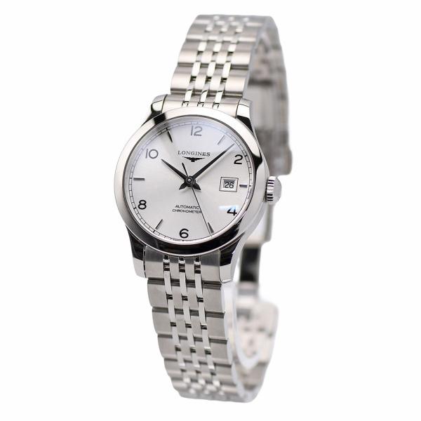 ロンジン LONGINES レコード 30MM オートマティック レディース 自動巻 クロノメーター...