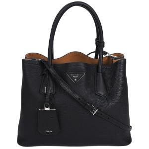 miu miu（ミュウミュウ） 【美品】MIUMIU 2wayトートバッグ 黒×レザー