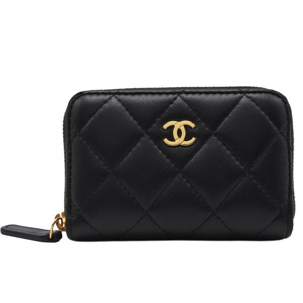 シャネル CHANEL マトラッセ クラシック ジップ コインパース コインケース ココマーク 財布...