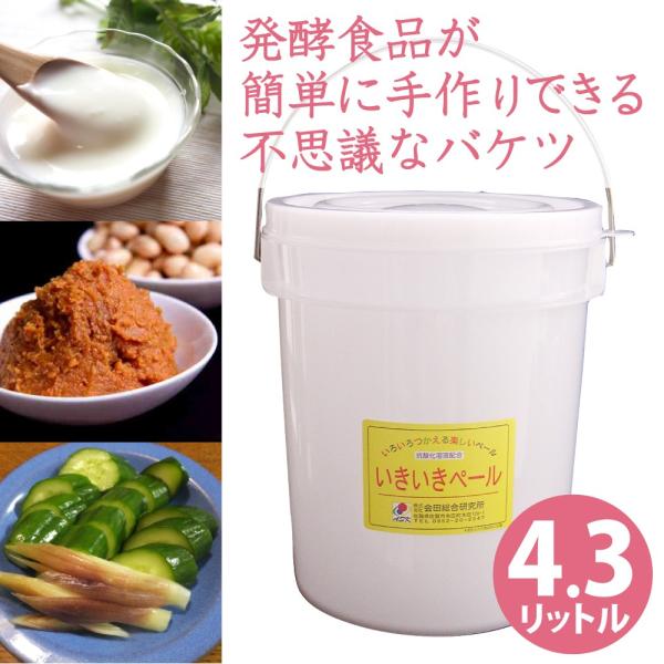 いきいきペール5型（4.3L）不思議なバケツ 発酵促進バケツ ASK株式会社 発酵食品 手作り ぬか...