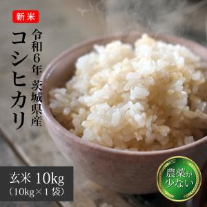 玄米 10kg こしひかり 送料無料 米 お米 新米 令和5年 茨城県産 農薬が少ないお米（北海道・...