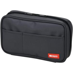 リヒトラブ(Lihit lab) ペンケース ブックタイプ ブラックA7551-24/オレンジA7551-4/グリーンA7551-6