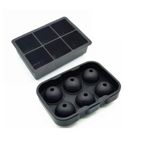 丸と四角のシリコン製氷皿 大きい氷 取り出しやすい