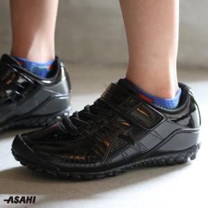 スニーカー キッズ アサヒ J004 ブラック／ブラック　新学期 運動会 遠足  学校｜sunrise-shoes