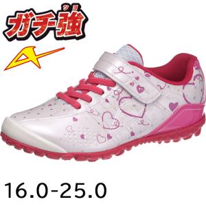 3300円からお値下げ スニーカー キッズ ガチ強  アサヒ J039 ホワイト/ピンク 学校 新学期