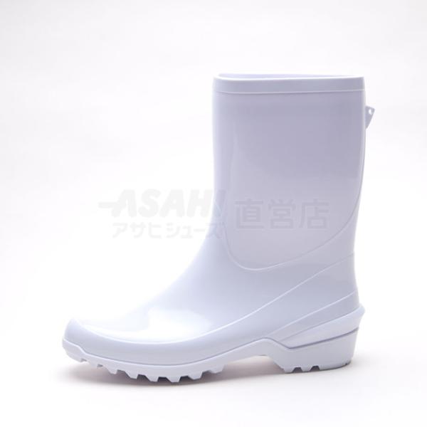 長靴 雨靴 レイン 作業用 衛生 ハイゼクト紳士K 100 (裏なし) 白 KG31051