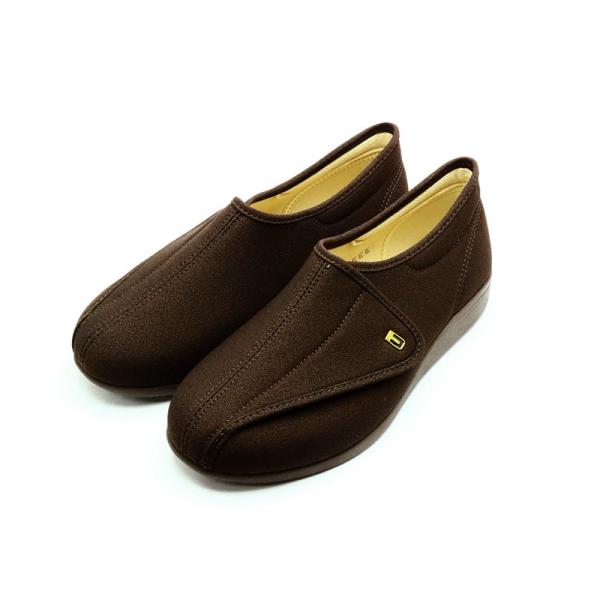 メンズ ギフト 快歩主義 幅広 4E 日本製 軽量 介護 履きやすい M900 ダークブラウンストレ...