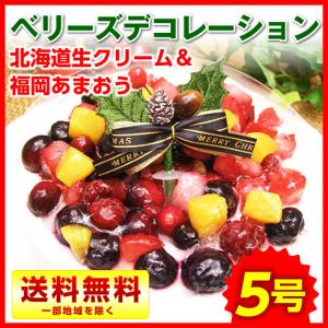 ベリーズデコレーションケーキ 5号サイズ 1ホール ギフト