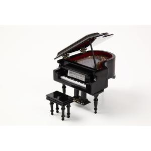 ミニチュア楽器　グランドピアノ　９cm　黒