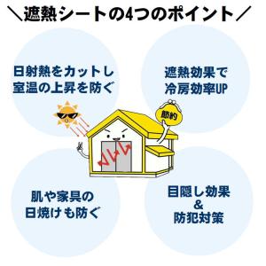 遮熱シート 窓ガラス 目隠しシート 屋外 安い...の詳細画像5