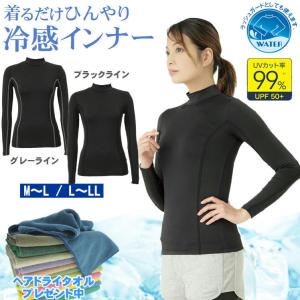コンプレッションインナー 夏用 レディース スポーツ 日焼け防止 水着 着る日焼け止め 酷暑 熱中症 対策 冷感 インナー 最強 ゴルフウェア ヘアドライタオル付