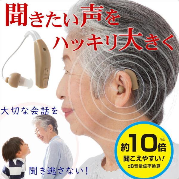 集音器 助聴器 高齢者 介護 用品 耳 聞こえ 改善 補聴 サポート 充電式集音器 きこえ上手  敬...
