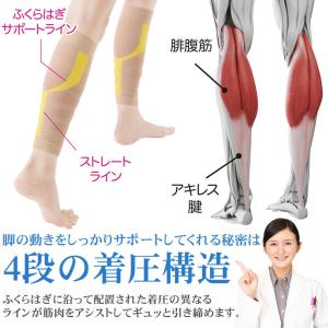 ふくらはぎ サポーター 着圧 薄手 就寝時 足...の詳細画像5