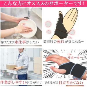 手首 サポーター ゲル 薄手 腱鞘炎 女性用 ...の詳細画像5