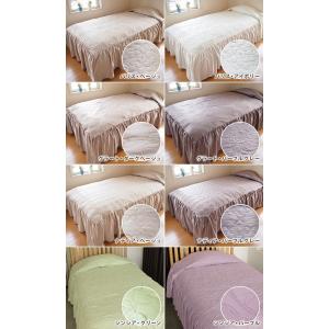 ベッドカバー ダブル 1枚 刺繍フリル ベッド...の詳細画像1