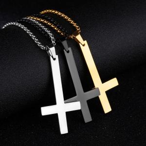 ネックレス メンズ レディース クロス 十字架 ステンレス ペンダント プレゼントにもおすすめ｜suns-shop