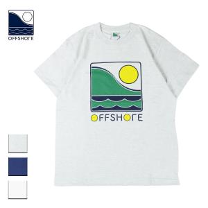 オフショア OFFSHORE tシャツ 半袖 ブランド おしゃれ メンズ レディース ブランドロゴ ロゴ サーフ サーフブランド 白 青｜sunscalif