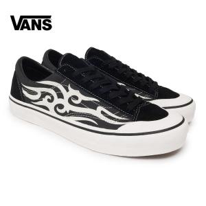 バンズ VANS スニーカー メンズ ミドルカット タイル36 オールドスクール 黒 ブラック 靴 スエードレザー 総柄 柄 ブランド OOO｜sunscalif