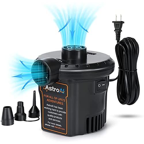 AstroAI 空気入れ プール AC電源/DC電源/充電式バッテリー給電 tiny pump 電動...