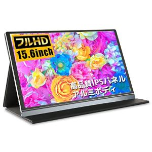 モバイルモニター フルHD 15.6インチ WT-156H2-BS iPhone 15対応 WINTEN USB Type-C HDMI モバイルディスプレイ ゲーミングモニター ポータブルディスプレイ デ