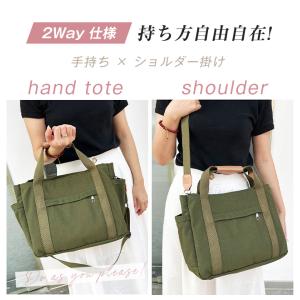 【新品開催10%off】トートバッグ キャンバ...の詳細画像3